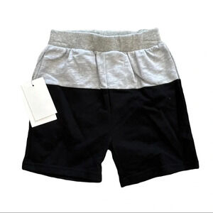 Tiny Tribe Gray Black Baby Sweat Shorts 12 months